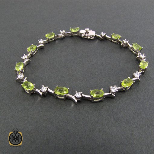 دستبند زبرجد زنانه طرح بهاره - کد 1030 - تصویر 3