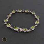 دستبند زبرجد زنانه طرح شكوه - کد 1037 - تصویر 3