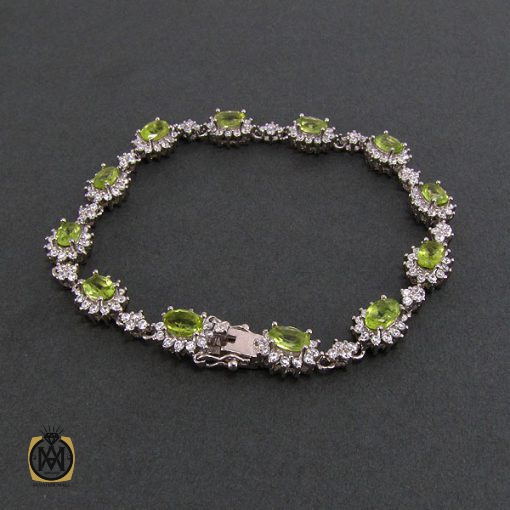 دستبند زبرجد زنانه طرح شكوه - کد 1037 - تصویر 3