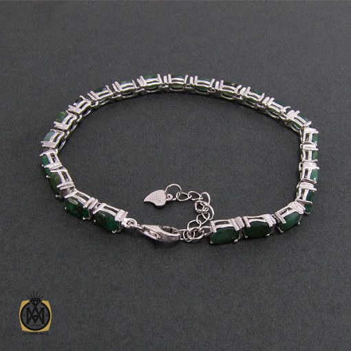 دستبند زمرد زنانه طرح مهسان - کد 1041 - تصویر 3