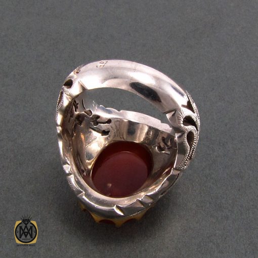 انگشتر عقیق یمن مردانه - کد 8192 - تصویر 3