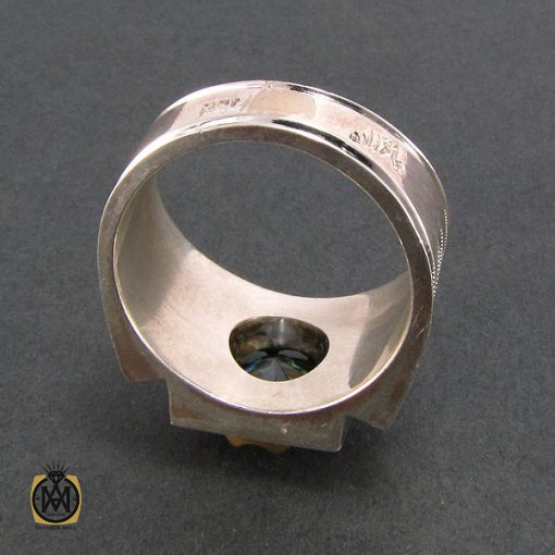 3 انگشتر موزانایت مردانه - کد 8202 - تصویر 2