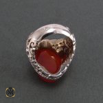 3 انگشتر عقیق یمن مردانه مرغوب - کد 8208 - تصویر 2