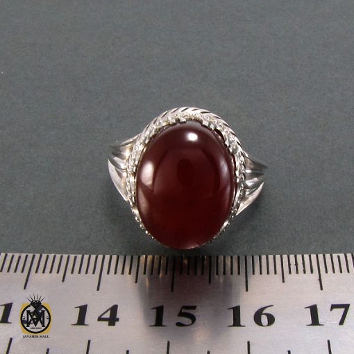 انگشتر عقیق یمن مردانه - کد 8213 - تصویر 4