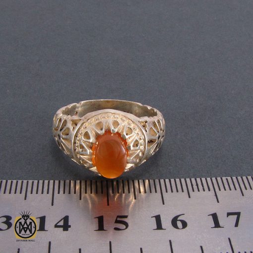 انگشتر عقیق یمن مردانه - کد 8219 - تصویر 4