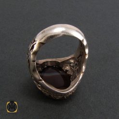 انگشتر عقیق سلیمانی مردانه - کد 8222 انگشتر عقیق سلیمانی مردانه - کد 8222