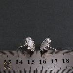 گوشواره نقره زنانه طرح ویانا - کد 5027 - تصویر 4