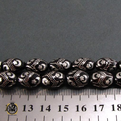 تسبیح یسر و نقره 33 دانه ارزشمند - کد 4095 - تصویر 4