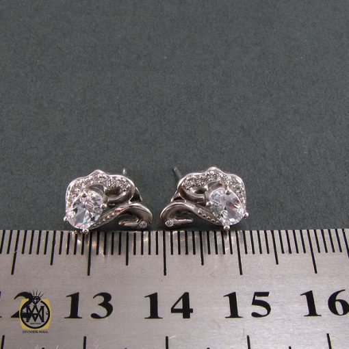 گوشواره نقره زنانه طرح قو - کد 5028 - تصویر 4