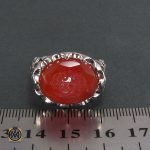 4 انگشتر عقیق یمن مردانه با حکاکی یا علی مدد - کد 8249 - تصویر 4