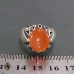 انگشتر عقیق یمن مردانه با حکاکی سوره کوثر - کد 8255 - تصویر 4