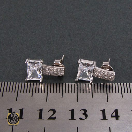 گوشواره نقره زنانه طرح پریا- کد 5031 - تصویر 4