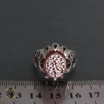4 انگشتر عقیق یمن مردانه با حکاکی یا معین الضعفا - کد 8257 - تصویر 4
