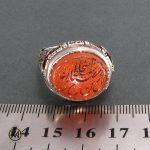 انگشتر عقیق یمن مردانه با حکاکی ان الحسین مصباح الهدی وسفینه النجاه - کد 8265 - تصویر 4