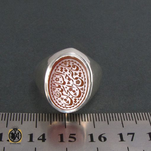 انگشتر عقیق یمن با حکاکی یا قاضی الحوائج السائلین - کد 8269 - تصویر 4