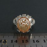 4 انگشتر عقیق یمن مردانه با حکاکی توکلت علی الله - کد 8272 - تصویر 4