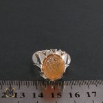 4 انگشتر عقیق یمن با حکاکی بسم الله الرحمن الرحيم - کد 8281 - تصویر 4