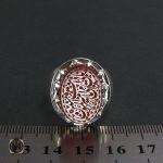 4 انگشتر عقیق یمن با حکاکی بابی انت و امی یا امیرالمومنین - کد 8284 - تصویر 4
