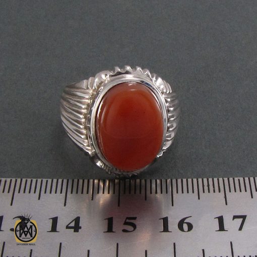 انگشتر عقیق یمن مردانه - کد 8296 - تصویر 4