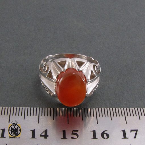 انگشتر عقیق یمن مردانه - کد 8299 - تصویر 4