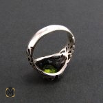 4 انگشتر نقره مردانه با نگین زبرجد - کد 8172 - تصویر 4