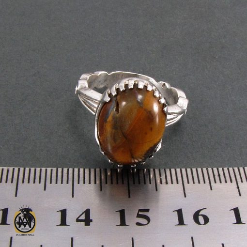 4 انگشتر چشم ببر مردانه اصل و معدنی - کد 8315 - تصویر 4