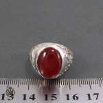 4 انگشتر عقیق قرمز مردانه - کد 8334 - تصویر 4