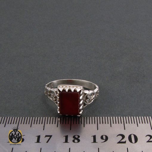 4 انگشتر عقیق قرمز مردانه - کد 8340 - تصویر 4