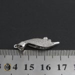 مدال نقره زنانه طرح ياسمن - کد 3020 - تصویر 4