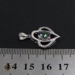 4 مدال توپاز هفت رنگ زنانه طرح مهناز - کد 3033 - تصویر 4