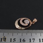 مدال نقره زنانه طرح مهرسا - کد 3036 - تصویر 4