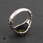 4 انگشتر نقره مردانه با نگین زبرجد - کد 8180 - تصویر 4