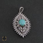 4 سرویس فیروزه نیشابور زنانه طرح مهسان - کد 7047 - تصویر 4