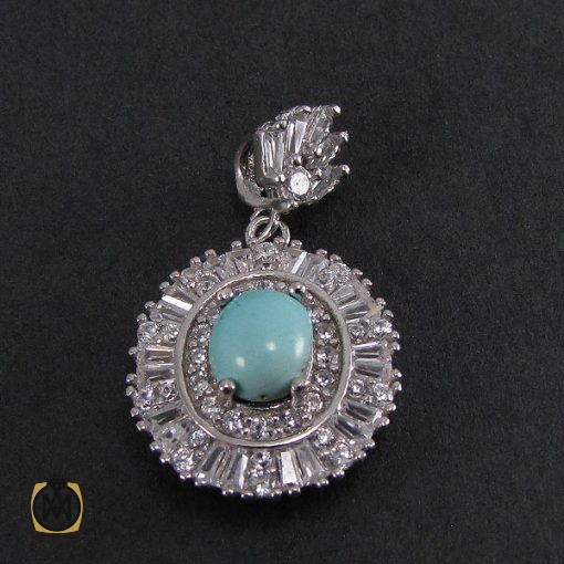سرویس فیروزه نیشابور زنانه طرح آرامش - کد 7039 - تصویر 4