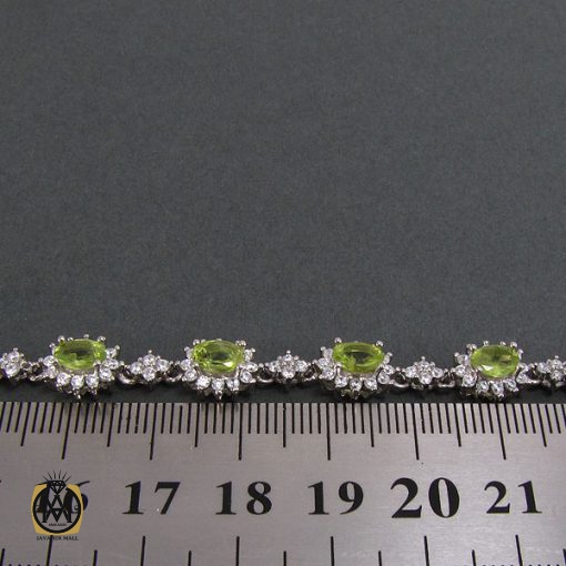 دستبند زبرجد زنانه طرح شكوه - کد 1037 - تصویر 4