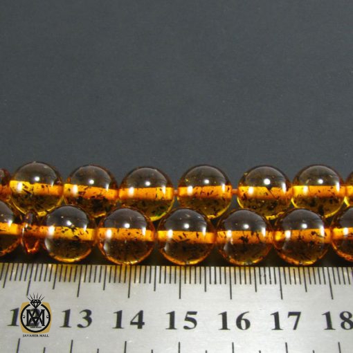 تسبیح کهربای پودری 33 دانه گرد- کد 4062 - تصویر 4