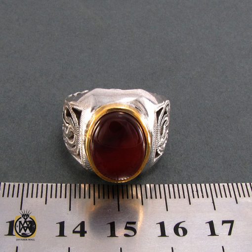 4 انگشتر عقیق یمن مردانه - کد 8197 - تصویر 4