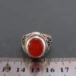 4 انگشتر عقیق یمن مردانه مرغوب - کد 8209 - تصویر 4