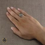 5 انگشتر عقیق سلیمانی مردانه - کد 8234 - تصویر 5