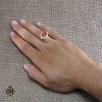 5 انگشتر عقیق یمن مردانه با حکاکی و من یتق الله - کد 8240 - تصویر 5