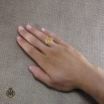 5 انگشتر عقیق یمن مردانه با حکاکی شرف الشمس استاد ضابطی- کد 8243 - تصویر 5