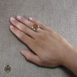 5 انگشتر عقیق یمن مردانه با حکاکی يا موسي ابن جعفر(ع) - کد 8244 - تصویر 5