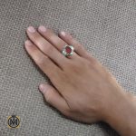 انگشتر عقیق یمن مردانه با حکاکی هو الله العزیز - کد 8245 - تصویر 5