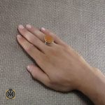 5 انگشتر عقیق یمن مردانه با حکاکی یا اباالحسن یا امیرالمومنین - کد 8256 - تصویر 5