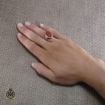 5 انگشتر عقیق یمن مردانه با حکاکی عباس علمدار حسین - کد 8261 - تصویر 5