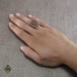 5 انگشتر عقیق یمن مردانه با حکاکی علی ابن موسی الرضا المرتضی - کد 8263 - تصویر 5