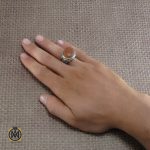انگشتر عقیق یمن مردانه با حکاکی ان الحسین مصباح الهدی وسفینه النجاه - کد 8265 - تصویر 5