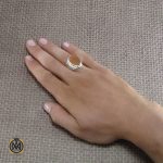5 انگشتر عقیق یمن مردانه با حکاکی روحی لک الفدا حسین - کد 8275 - تصویر 5
