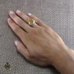 5 انگشتر عقیق یمن با حکاکی بسم الله الرحمن الرحيم - کد 8281 - تصویر 5