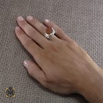 5 انگشتر عقیق یمن مردانه با حکاکی یا ابوفاضل مددی - کد 8282 - تصویر 5